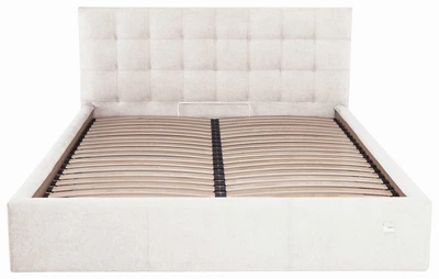 Кровать Двуспальная Chester Comfort 160 х 200 см Мисти Milk С подъемным механизмом и нишей для белья Бежевый