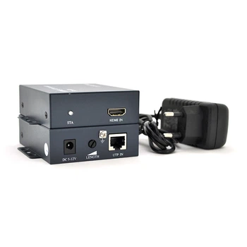 Одноканальный активный удлинитель HDMI сигнала по UTP кабелю. Дальность передачи: до 100 метров, cat5e/cat6e 1080P/3D (96*76*28) x2 Voltronic YT-SCPE HDM-100m1080Р
