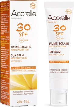 Солнцезащитный бальзам для лица Acorelle SPF30 органический 30 мл (3700343046037)