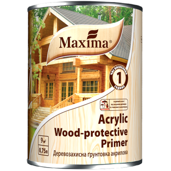 Деревозащитная грунтовка акриловая Maxima 0,75л