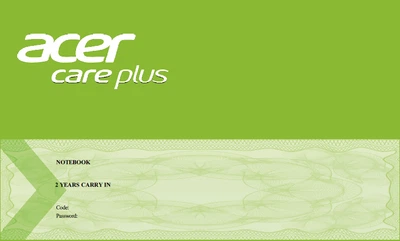 Продление гарантии для ноутбука Acer +1 год