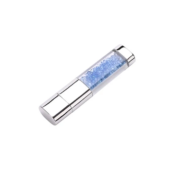 USB флешка с кристаллами Wellendorff голубая, 16GB