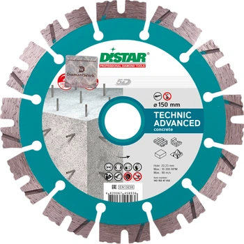 Круг алмазный отрезной Distar Technic Advanced 1A1RSS/C3-H 150 x 22.22 Сегментный (14315347012)