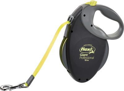 Повідець-рулетка Flexi Giant Professional Neon 10 м Чорний (4000498030103)