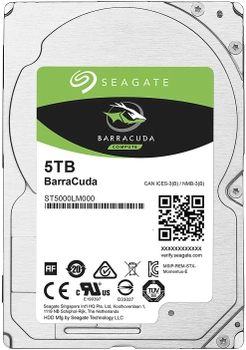 Жесткий диск Seagate BarraCuda HDD 5TB 5400rpm 128MB ST5000LM000 2.5 SATA III