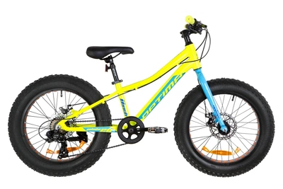 Фэтбайк подростковый Optimabikes PALADIN DD 2019 20" / рама 11" 2019 (желто-синий)