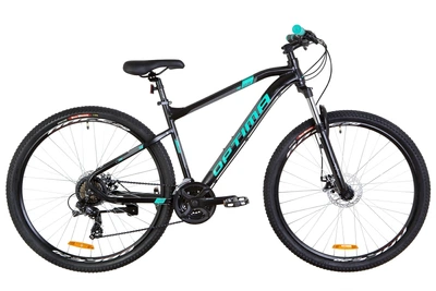 Велосипед 29" Optimabikes F-1 AM 14G DD алюминиевый 2019 (черно-бирюзовый (м)) OptimaBikes OPS-OP-29-075