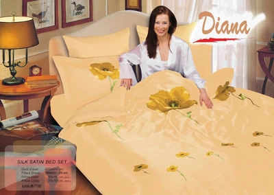 Постельное белье Le Vele Weasel Somon Diana Евро 200*220 золотой (lv-146)