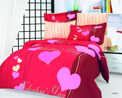 Постельное белье Le Vele Lovers Евро 200*220 Красный (lv-014)