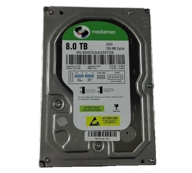 Накопитель HDD 3.5" SATA 8.0TB Mediamax 5400rpm 256MB (WL8000GSA25672B) Refurbished