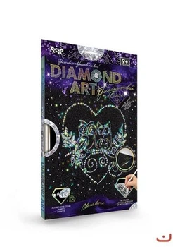 Набор для креативного творчества "diamond art", "Совушки"