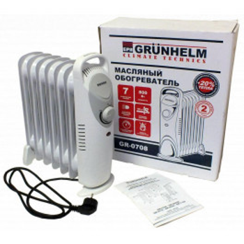 Обогреватель масляный Grunhelm GR-0708 на 7 секций MINI