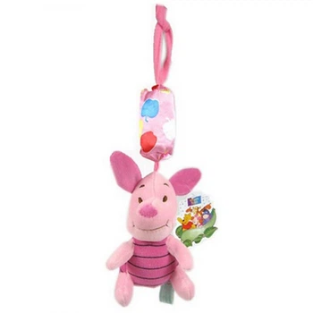 Погремушка подвесная Пятачок UKC Baby Play игрушка со звуковым колькольчиком 34х9 см Разноцветная (Disney-04)