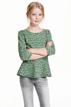 Туніка H&M 170см зелений квіти 3477033