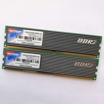 Комплект оперативной памяти Patriot DDR2 4Gb KIT of 2 667MHz PC2 5300U CL4 (PDC24G5300LLK) Б/У