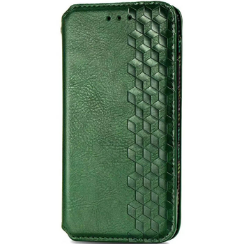 Шкіряний чохол книжка GETMAN Cubic (PU) для Xiaomi Redmi Note 9 / Redmi 10X Зелений