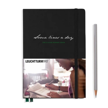 Блокнот Leuchtturm1917 "Книга воспоминаний" на 5 лет средний А5 Черный 14,5х21 см (343552)