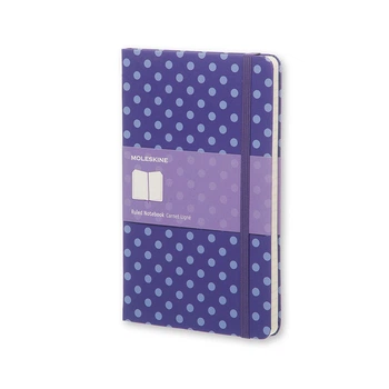 Блокнот Moleskine Limited Pois средний 240 страниц в линию Фиолетовый 13х21 см (9788867324200)