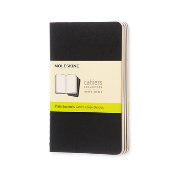 Блокнот Moleskine Cahier Черный карманный 64 страницы нелинованный 9х14 см (9788883704918)