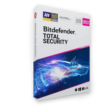 Лицензионный антивирус BitDefender Total Security 2020 - тотальный защиту ваших устройств. Единственная панель. (Лицензия на 1 год на 10 девайсов)