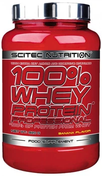 Протеин Scitec Nutrition 100% Whey Protein Professional 920 грамм Банан