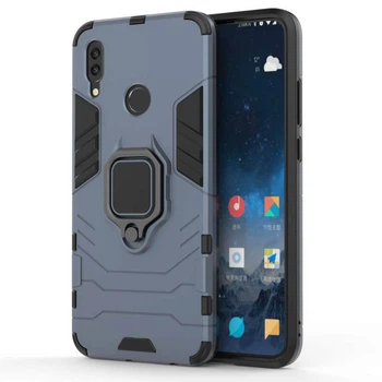 Ударопрочный чехол Transformer Ring for Magnet для Xiaomi Redmi Note 7 / Note 7 Pro / Note 7s Серый / Metal slate Без бренда