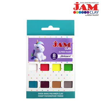 Набор полимерной глины Unicorn Jam Clay 8х20г