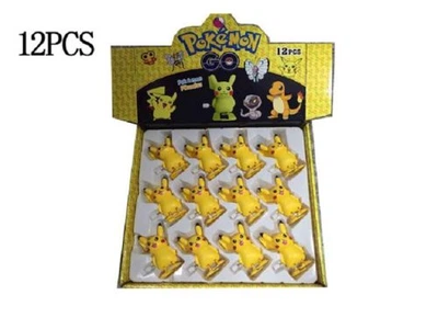 Заводные игрушки животные Pokemon Пикачу набор 12 штук пластиковые механические фигурки для детей Желтые