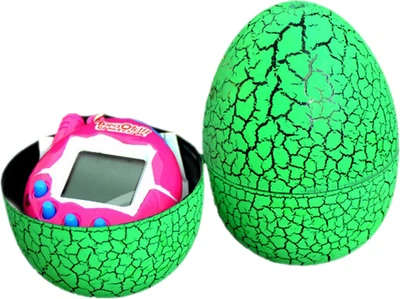 Іграшка UFT електронний вихованець Тамагочі в яйці динозавра Eggshell Game Green (EggGreen)