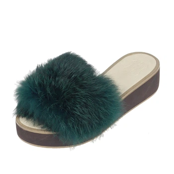 Сабо Litvin Fur зеленые 37 02BP_K40-02