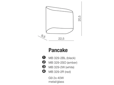 Бра AZzardo MB 329-2 WHITE Pancake (AZ0114)