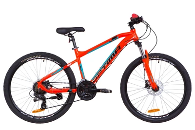 Велосипед 26" Optimabikes F-1 AM 14G HDD алюминиевый 2019 (оранжево-бирюзовый) OptimaBikes OPS-OP-26-149