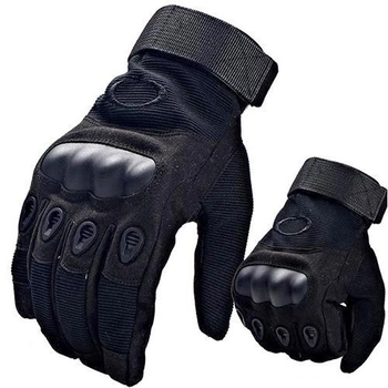 Тактичні рукавички полнопалые Oakley чорні XL
