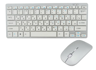 Беспроводный комплект (клавиатура и мышка) UKC 901 Silver