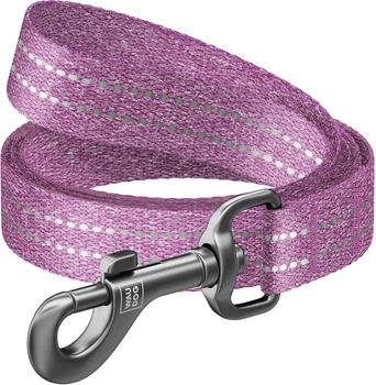 Поводок для собак из восстановленного хлопка Collar WAUDOG Re-cotton светоотражающий, M, Ш 20 мм, Дл 300 см (03109)