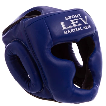 Шолом боксерський з повним захистом Lev Heroe 4294 розмір L Blue