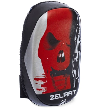 Макивара тай-пэд Zelart Heroe 1318 размер 33,5x20x11см Red-Black-Silver