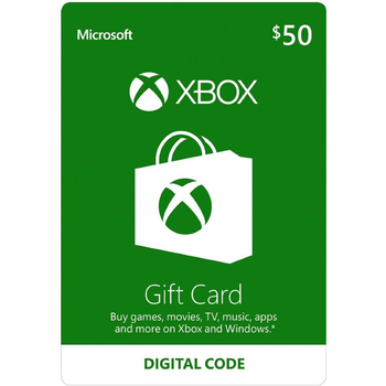 Електронний код Xbox Live / Gift Card поповнення гаманця рахунку свого облікового запису на суму 50 usd US-регіон
