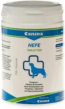 Комплекс для собак з ензимами, аміно кислотами, вітамінами Canina Hefe 800 г 992 таблетки (4027565130016)