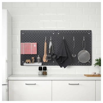 Перфорована полку IKEA (ІКЕА) SKÅDIS чорна (692.960.04)