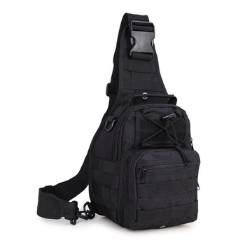 Тактичний рюкзак T-Bag сумка на плечі Tiding Bag, чорний