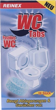 Таблетки для чищення унітазів Reinex WC Reiniger Tabs 16 шт. (4068400011220)