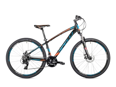 Велосипед Spelli SX-2700 29″ (рама 21", черный/оранжевый/синий)