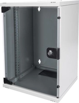 Шкаф настенный серверный Digitus Professional 10" со стеклянной дверью 9U Серый (DN-10-09U)
