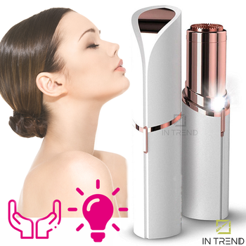 Эпилятор Flawless для лица - электробритва женская для депиляции лица – Лучший триммер для удаления волос с тела в домашних условиях – депилятор губной в виде помады
