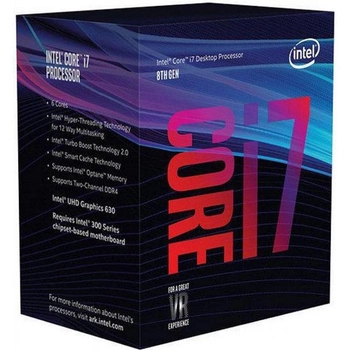 Процесор Intel Core i7 8700K 3.7 GHz (12MB, Coffee Lake, 95W, S1151) Box (BX80684I78700K) no cooler