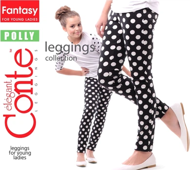 Подростковые леггинсы для девочки Conte Polly 152-86 Nero (4815003056284)