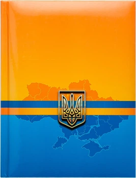 Блокнот Buromax Ukraine 140 х 185 мм в клетку с поролоном 80 листов Синий (BM.24582101-02)