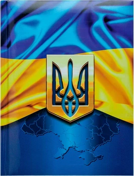 Блокнот Buromax Ukraine 140 х 185 мм в клетку с поролоном 80 листов Темно-синий (BM.24582101-03)