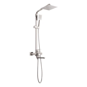 Душова стійка тропічний душ MIXXUS FIT-009-J SS2825 нержавіюча сталь